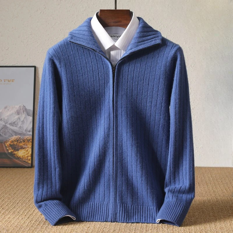 Sebastian Clarke Cashmere Zip-Up Sweater