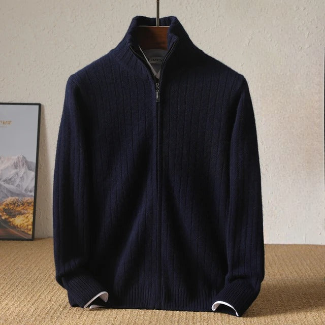 Sebastian Clarke Cashmere Zip-Up Sweater