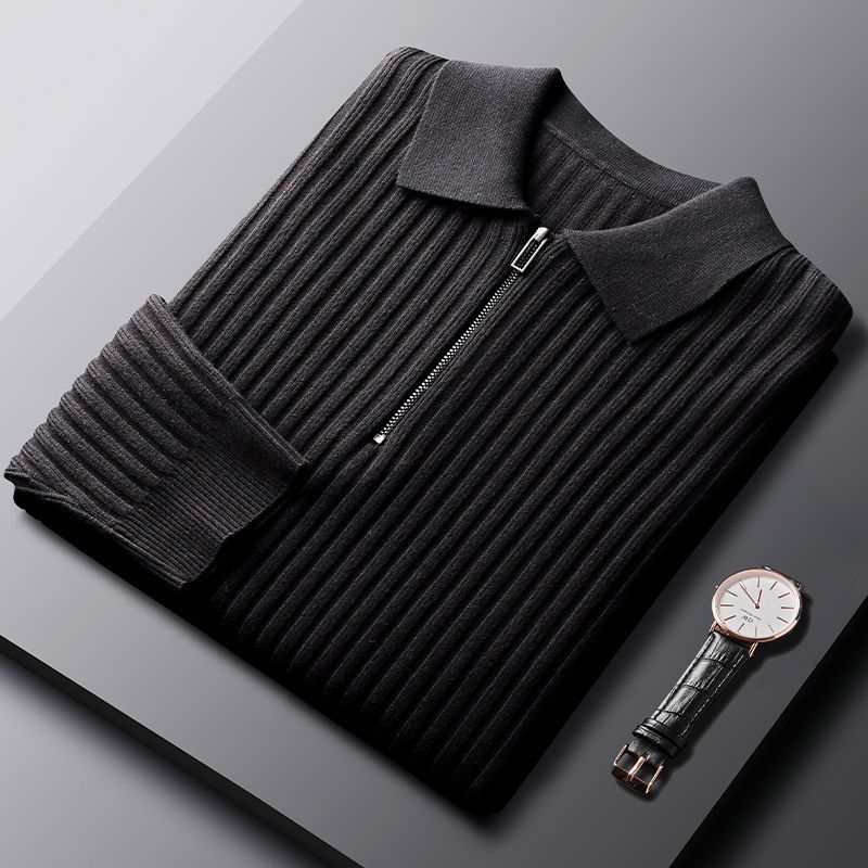 Florence Ribbed Polo Sweater