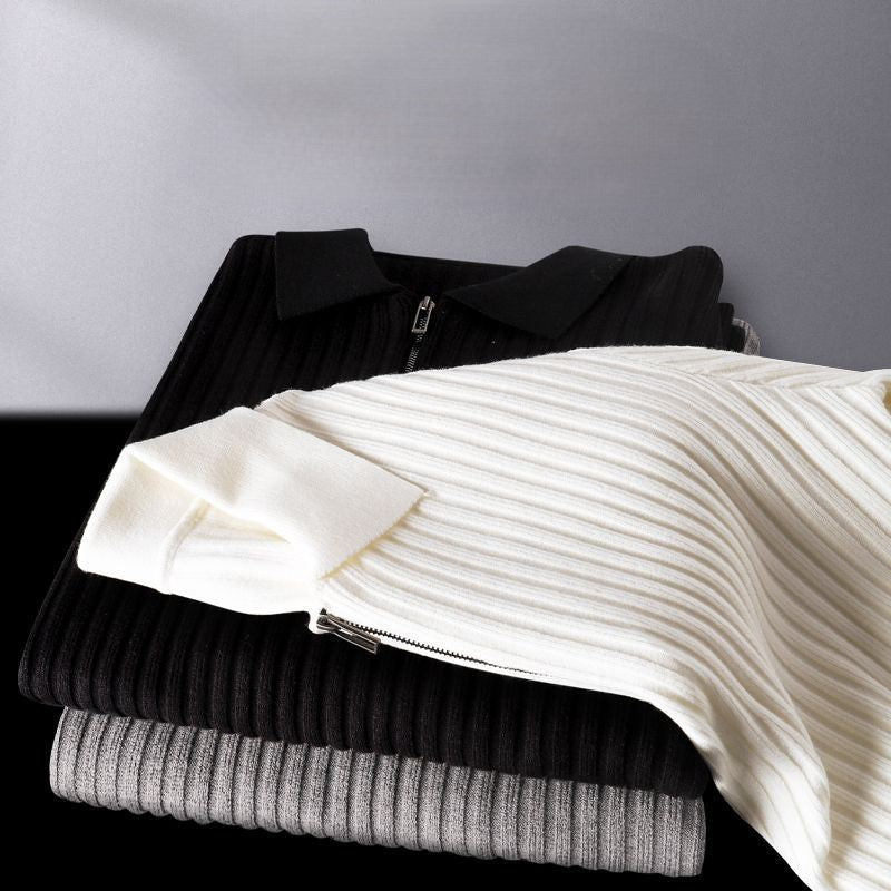 Florence Ribbed Polo Sweater