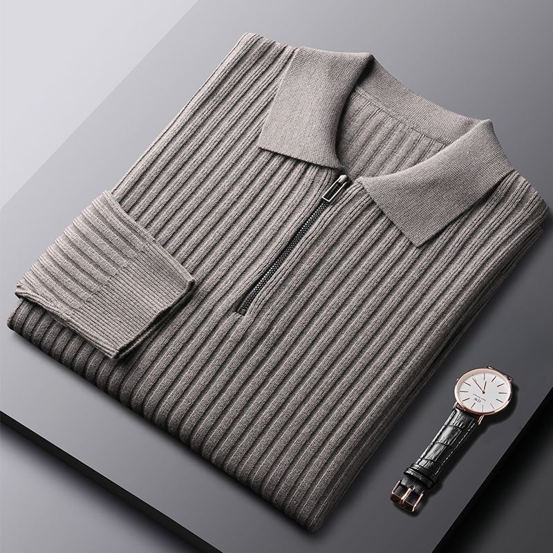 Florence Ribbed Polo Sweater