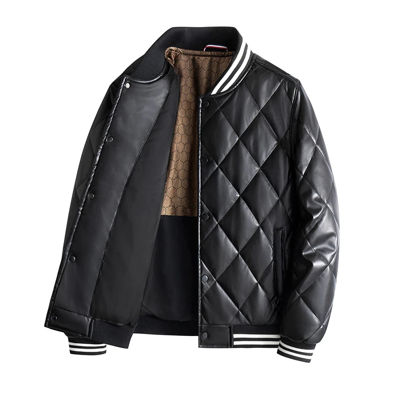 Tom Pierson Leather Bomber Jacket