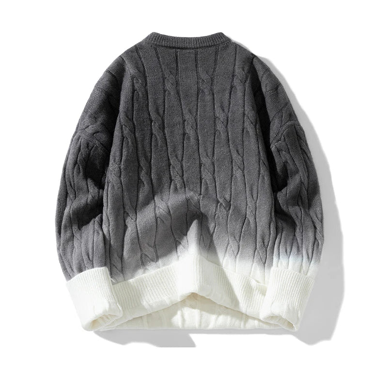 Nathaniel Brooks Cable Knit Wool Sweater