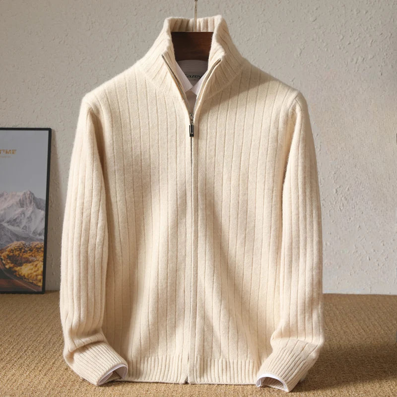 Sebastian Clarke Cashmere Zip-Up Sweater