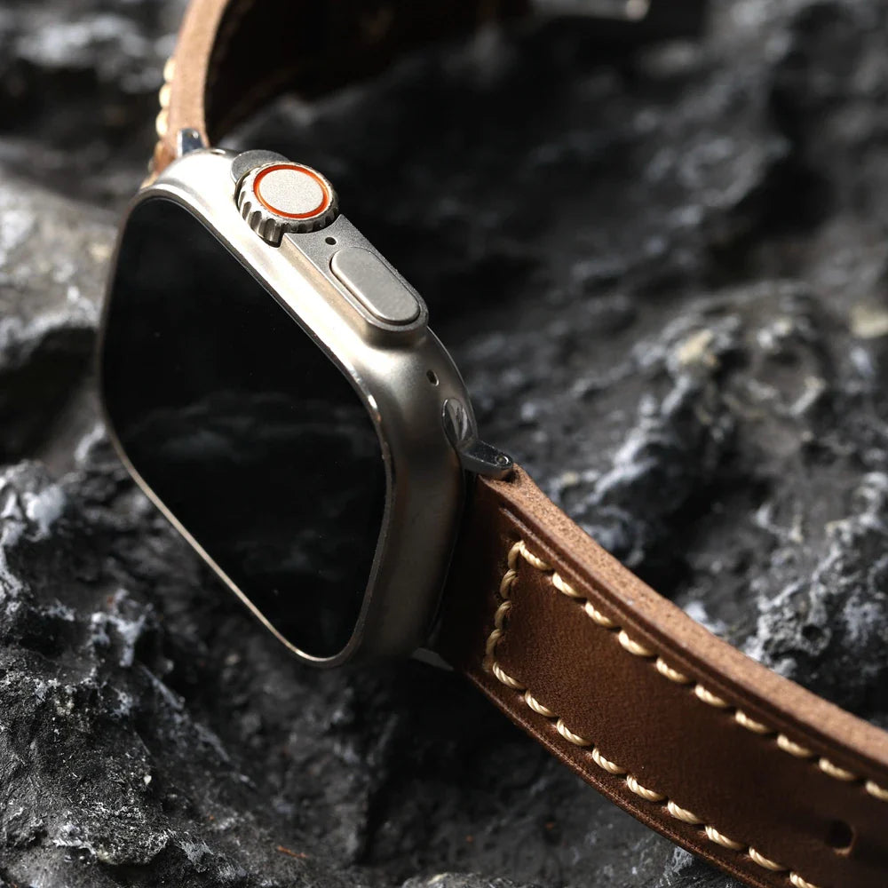 Signature Cowhide Leather Apple Watch Band