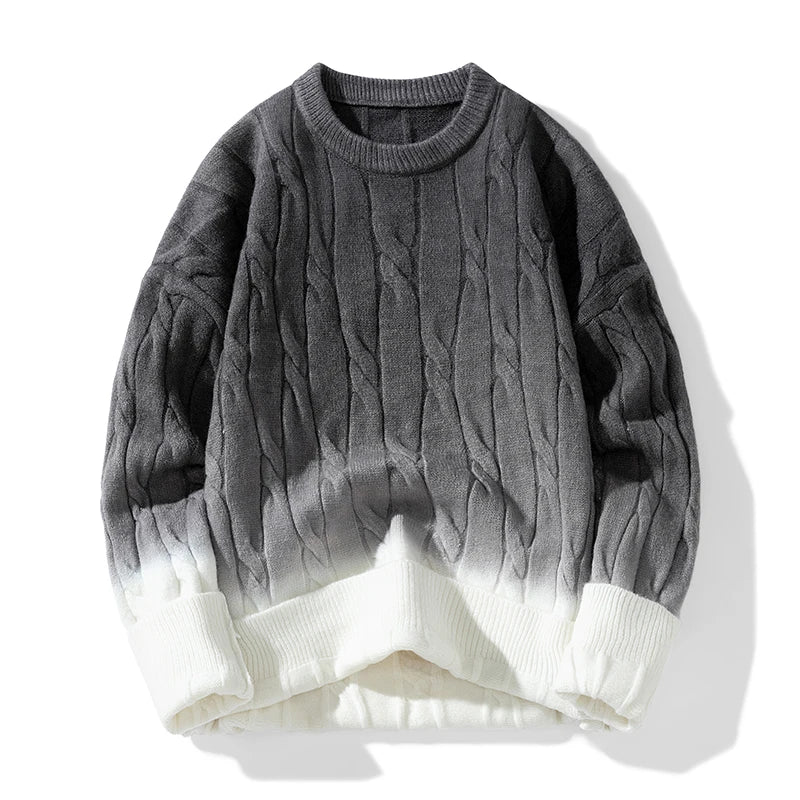 Nathaniel Brooks Cable Knit Wool Sweater