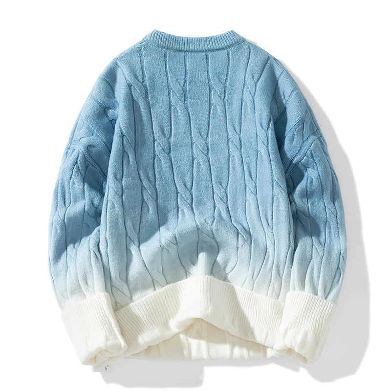 Nathaniel Brooks Cable Knit Wool Sweater