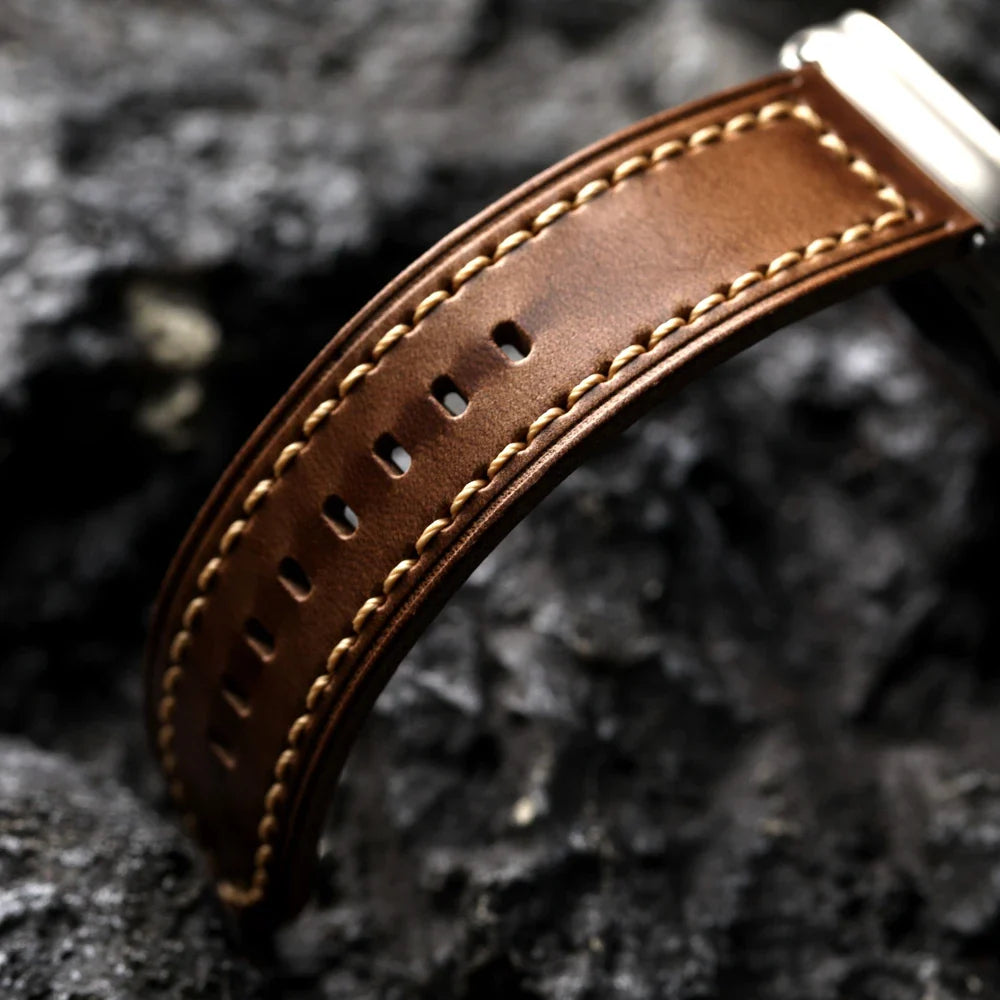 Signature Cowhide Leather Apple Watch Band