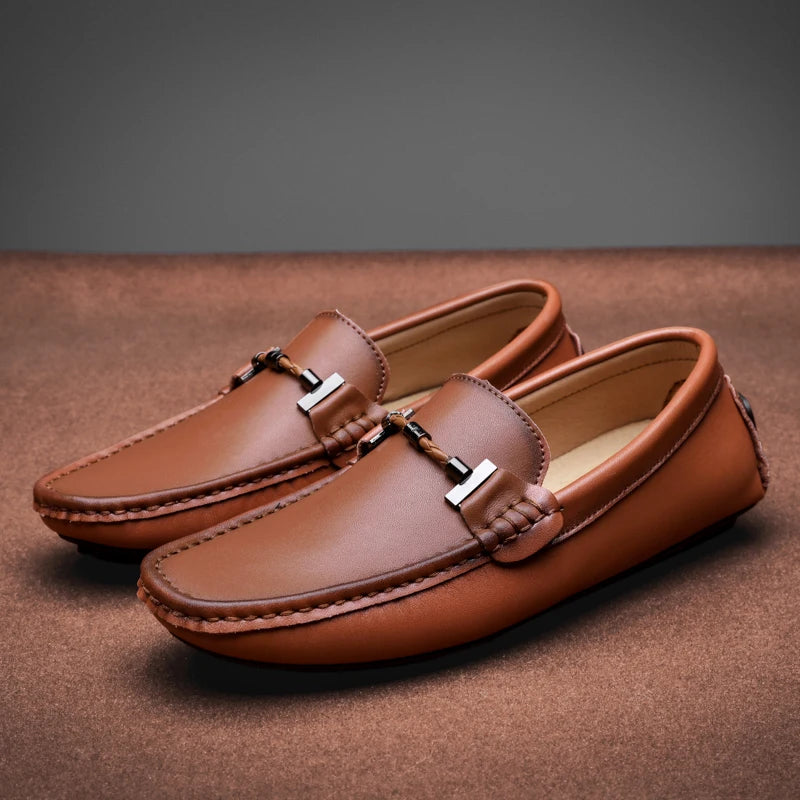 Giovanni Leather Moccasins