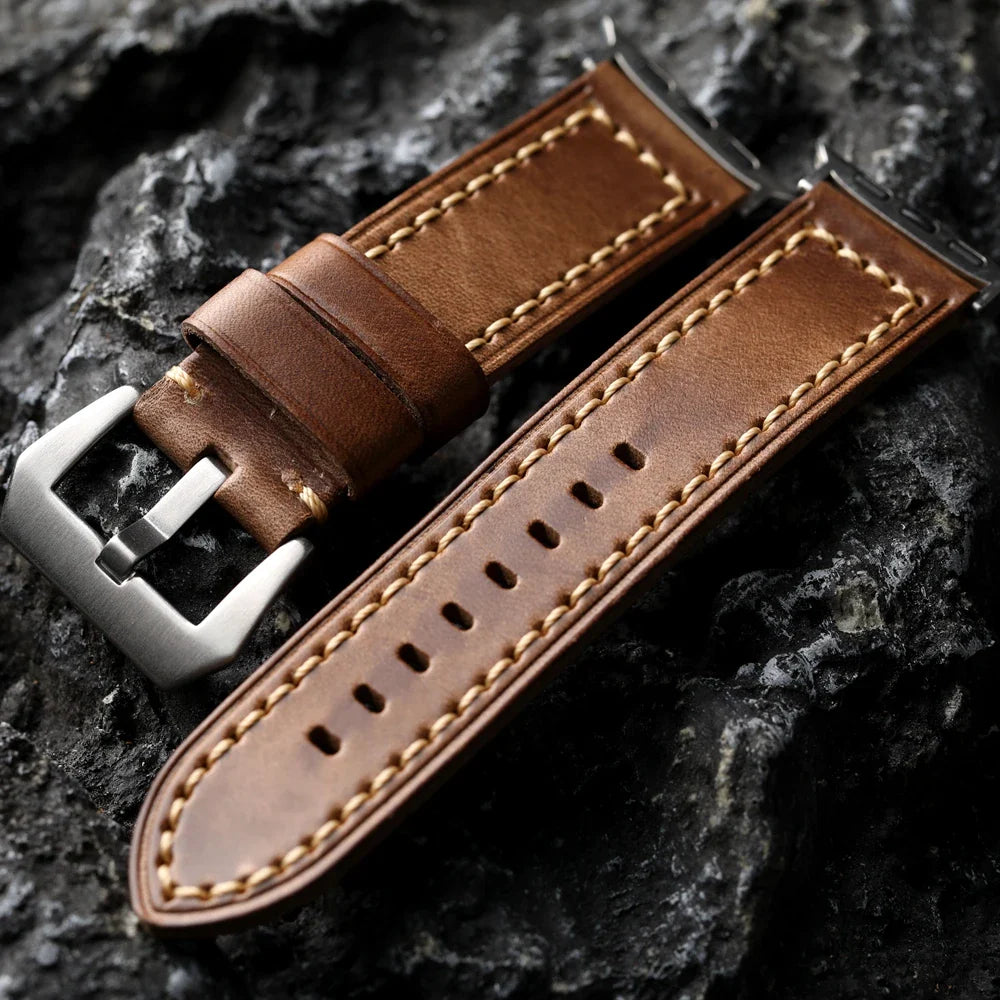 Signature Cowhide Leather Apple Watch Band