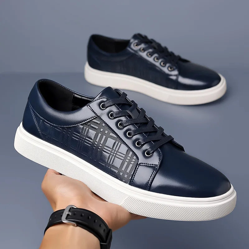 Massimo Patent Leather Sneakers