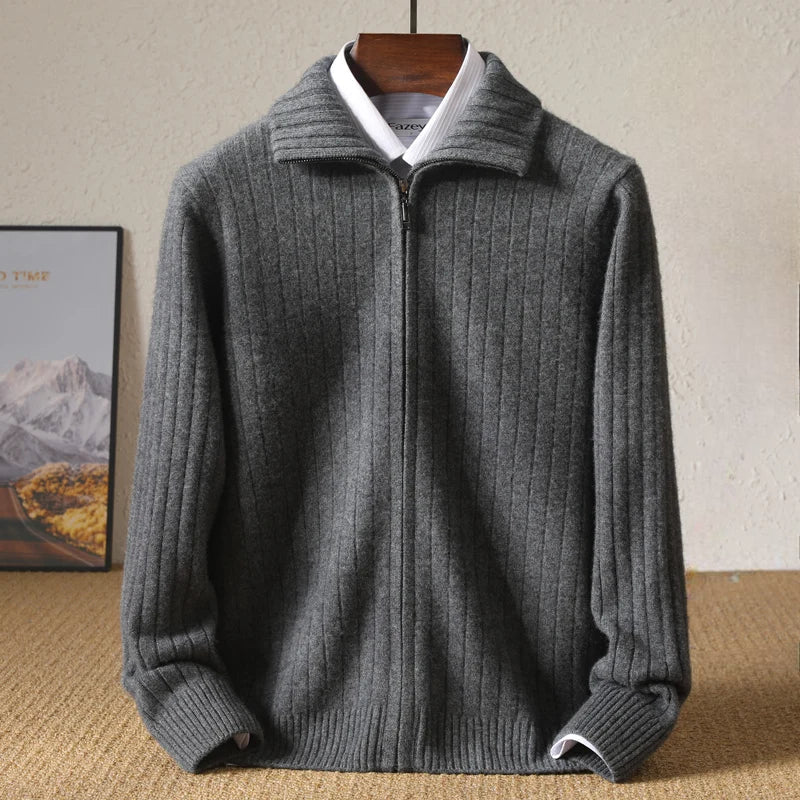 Sebastian Clarke Cashmere Zip-Up Sweater