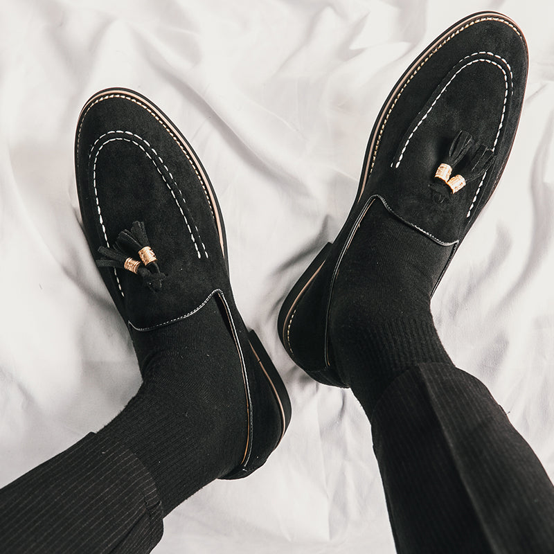 Enzo Taupe Suede Loafer