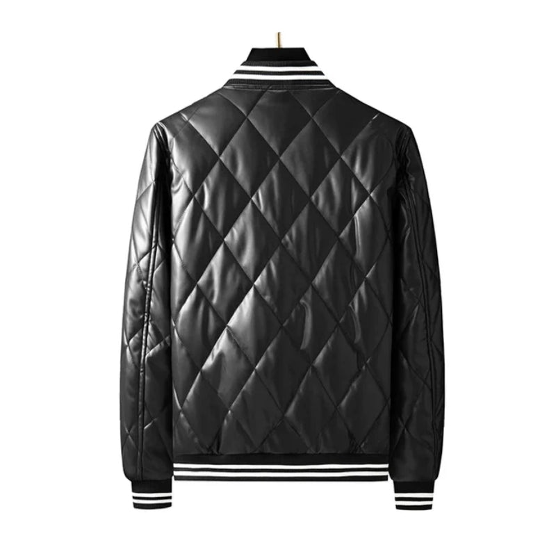 Tom Pierson Leather Bomber Jacket