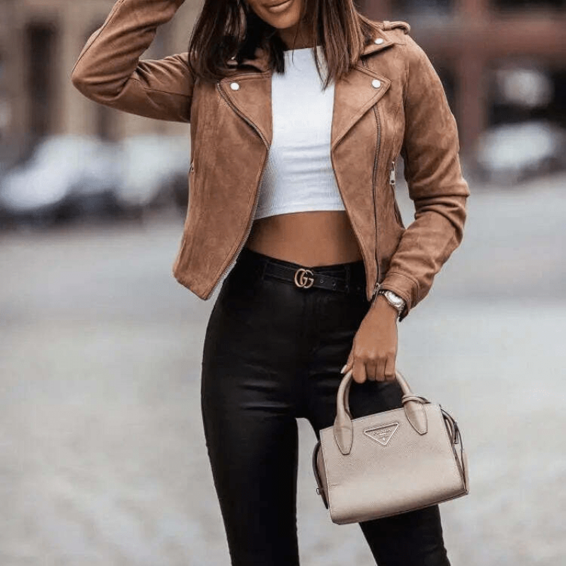 Clara Lay Soft Suede Jacket