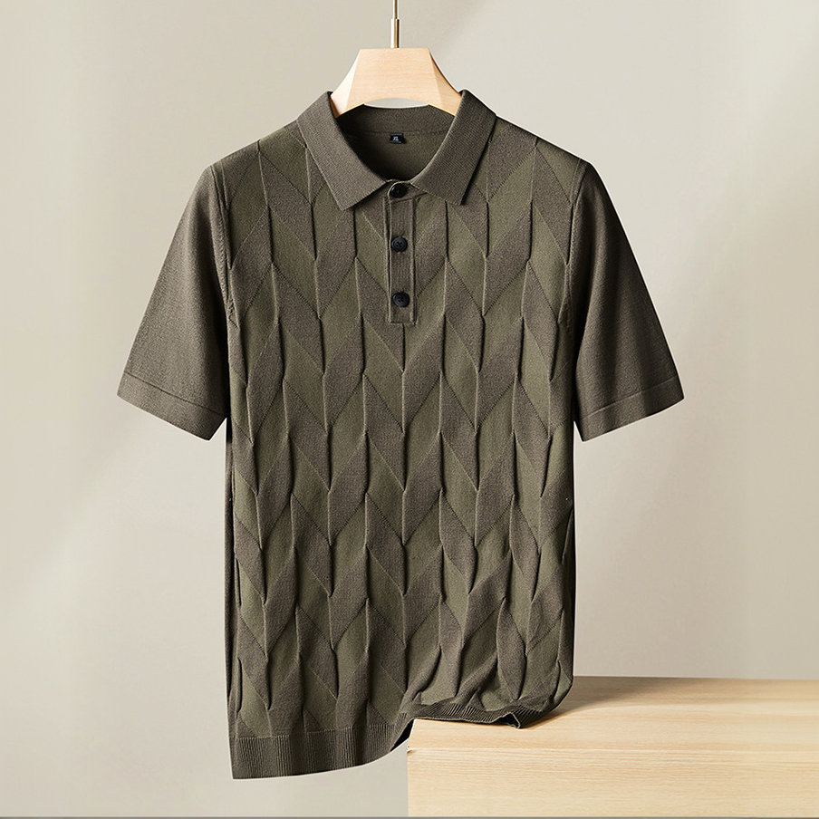 Valentino Chevron Polo Shirt