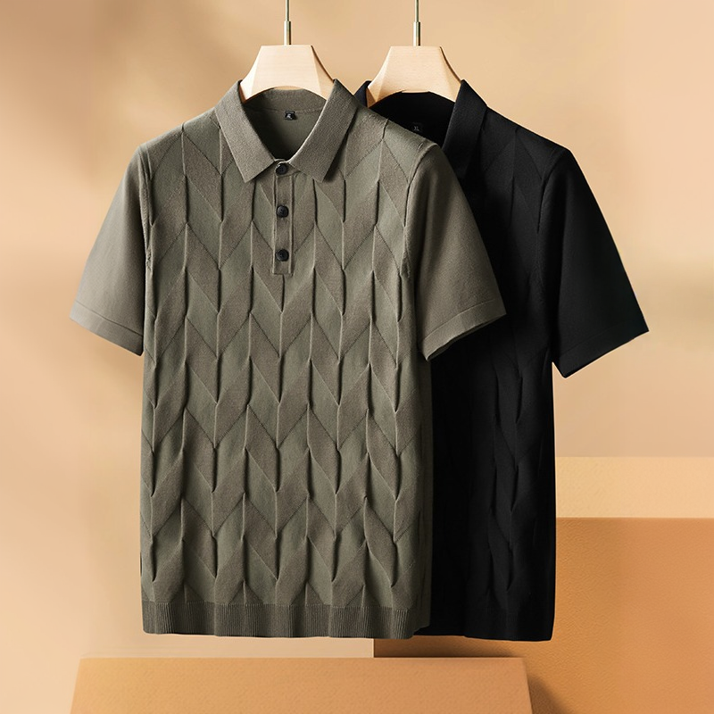 Valentino Chevron Polo Shirt