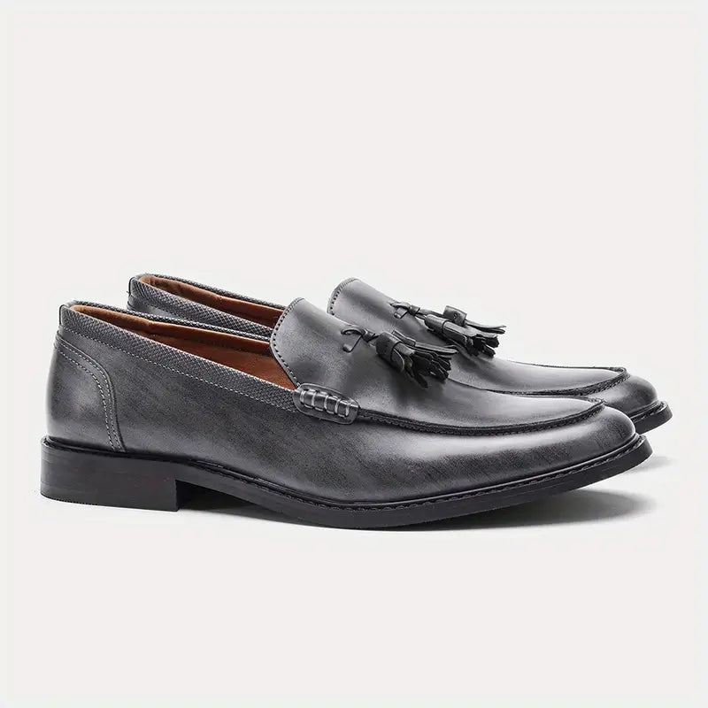 Valentino Genuine Leather Tassel Loafers