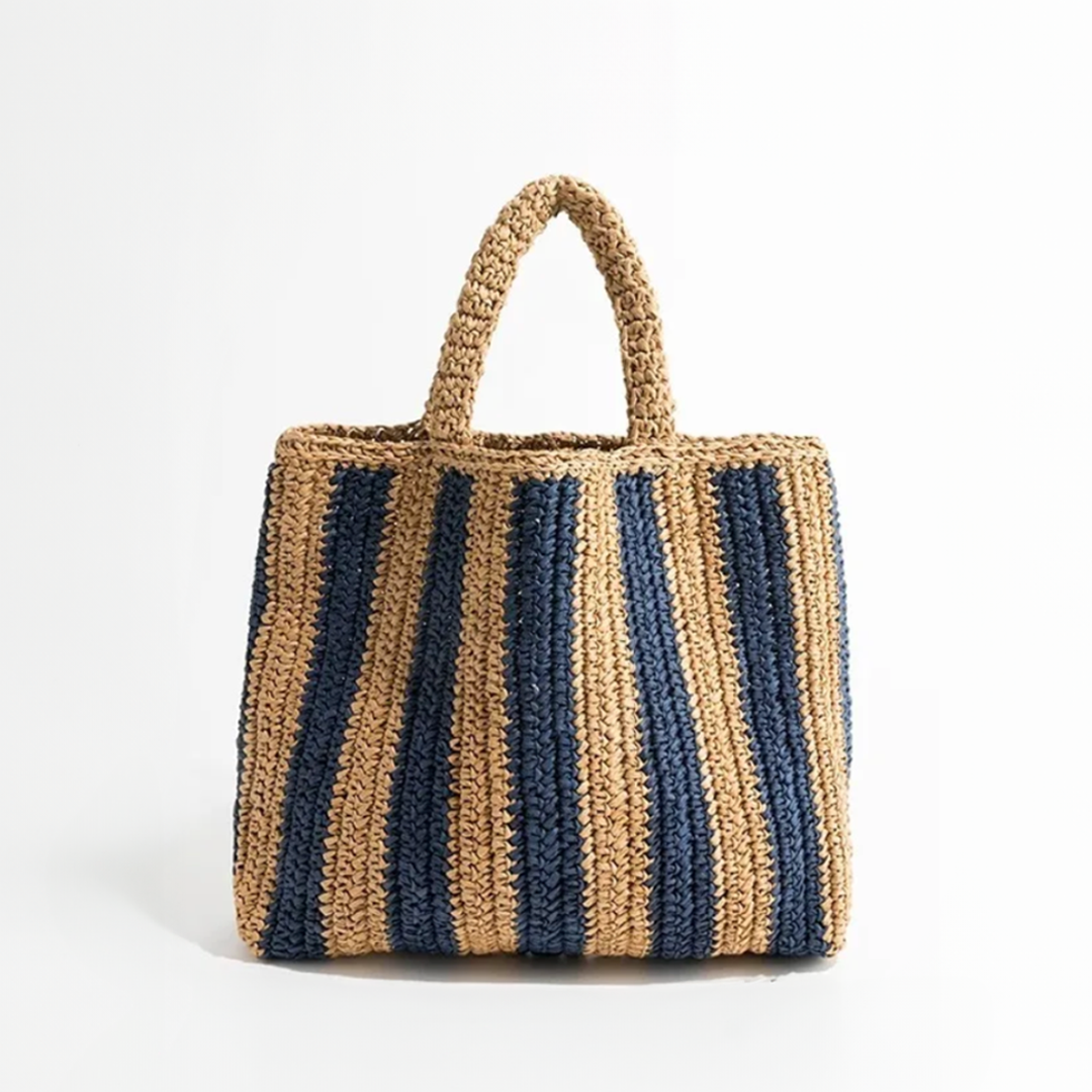 Handwoven Straw Beach Tote